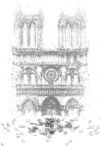 Notredame Cathedral Reconstruction with 715 internet images